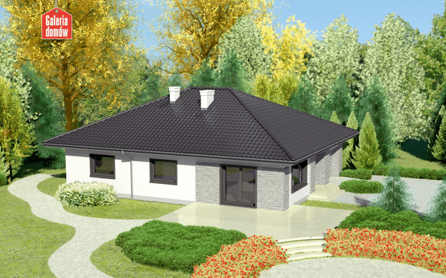 projekty domów z zamkniętą kuchnią