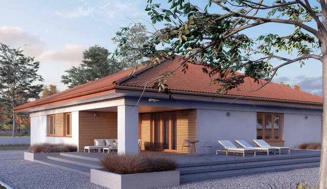 Projekty parterowe z 4 pokojami