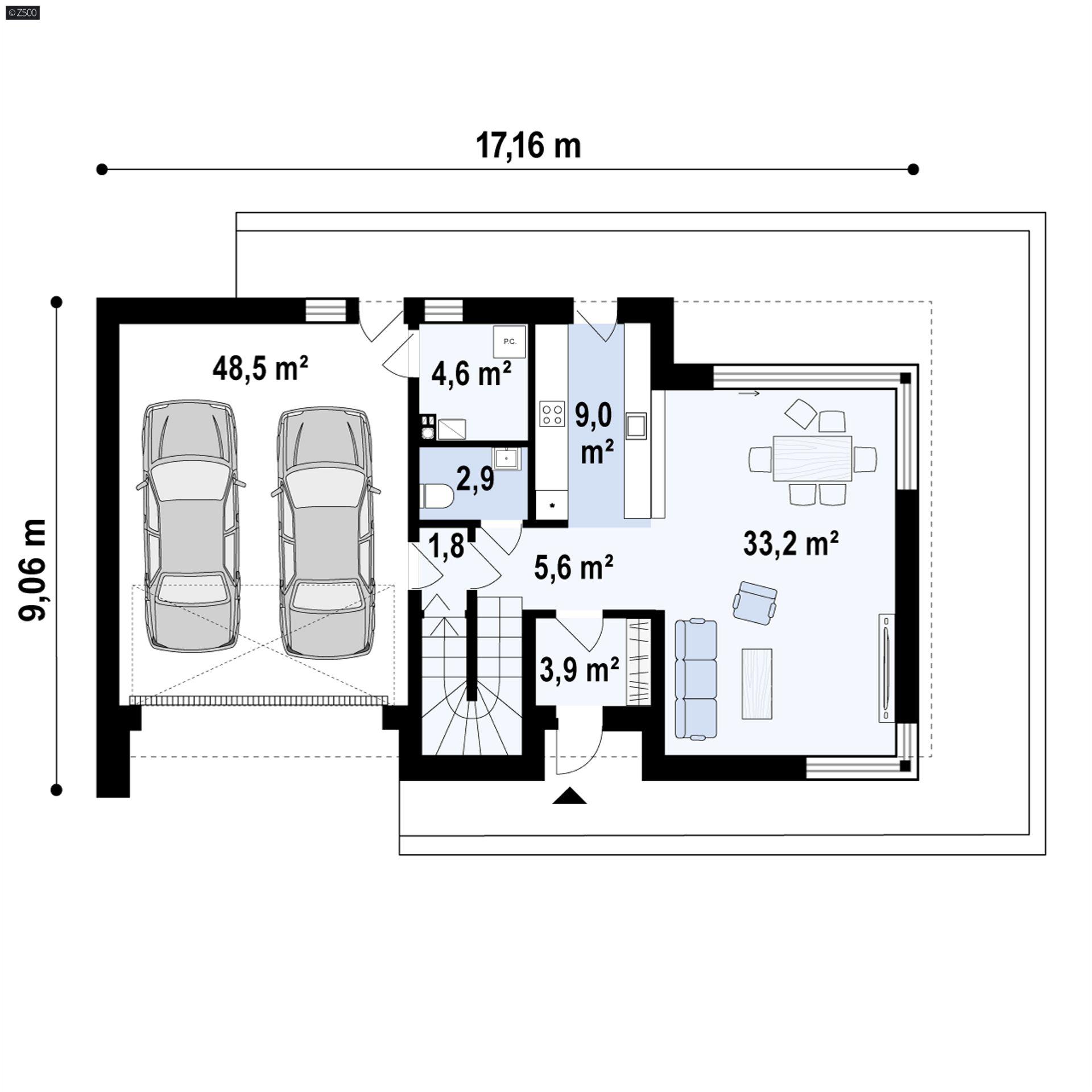 Projekt domu Zx214 + | wybieramprojekt.pl