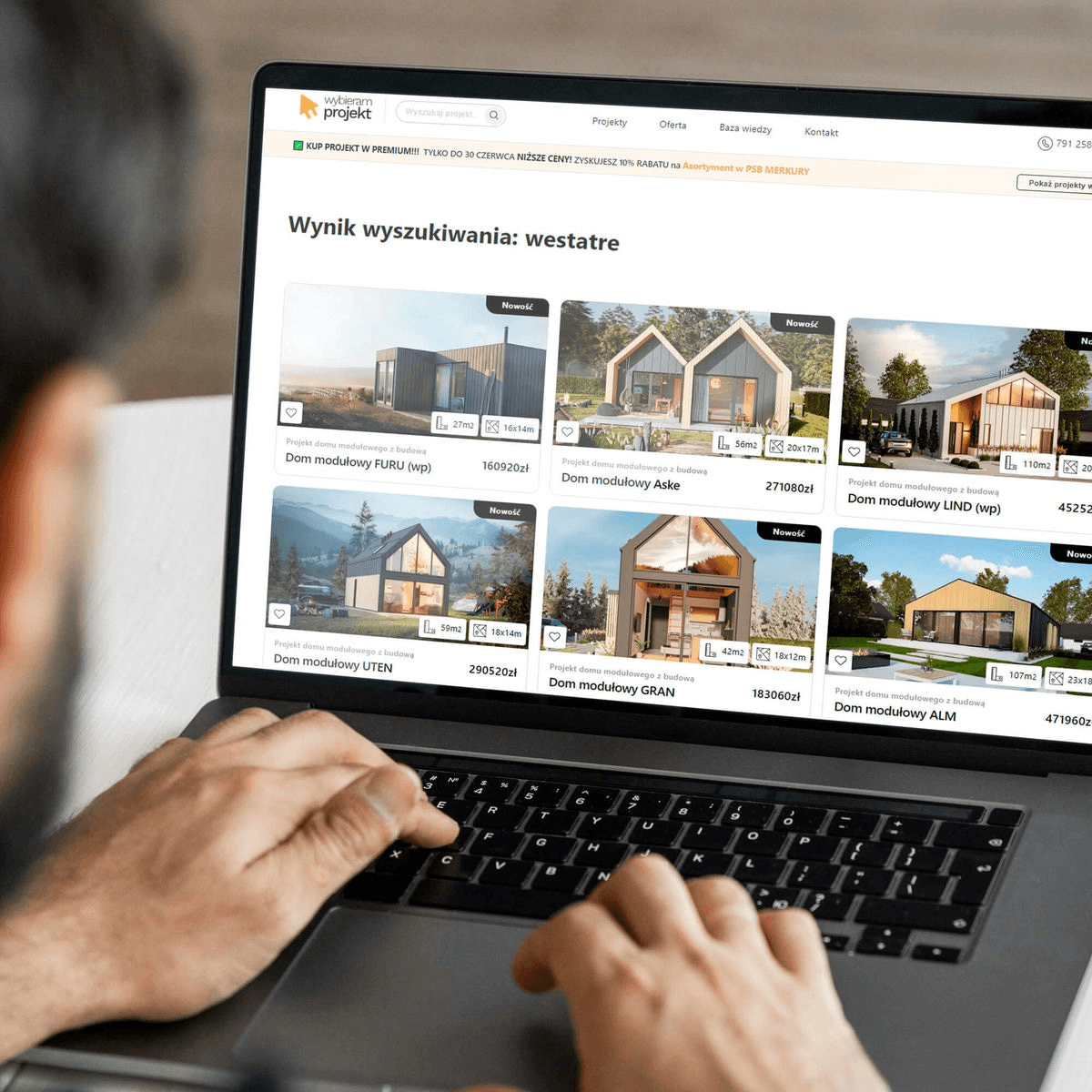 Wyszukiwarka domów modułowych