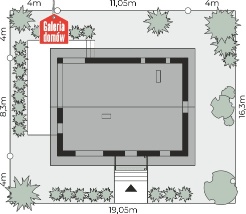 Usytuowanie na działce Dom przy Alabastrowej 64
