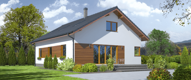 Projekt Adresowo - dom z poddaszem do adaptacji