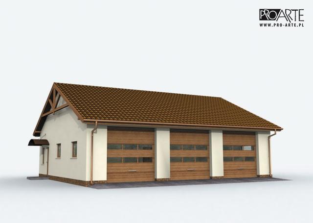 G164 szkielet drewniany budynek gospodarczy