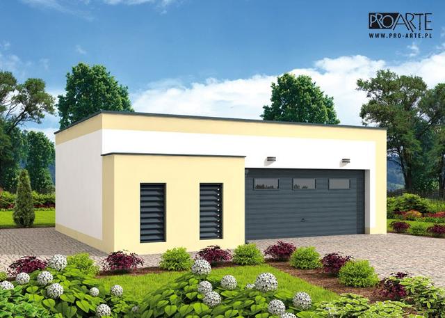 G316 garaż dwustanowiskowy z pomieszczeniem gospodarczym