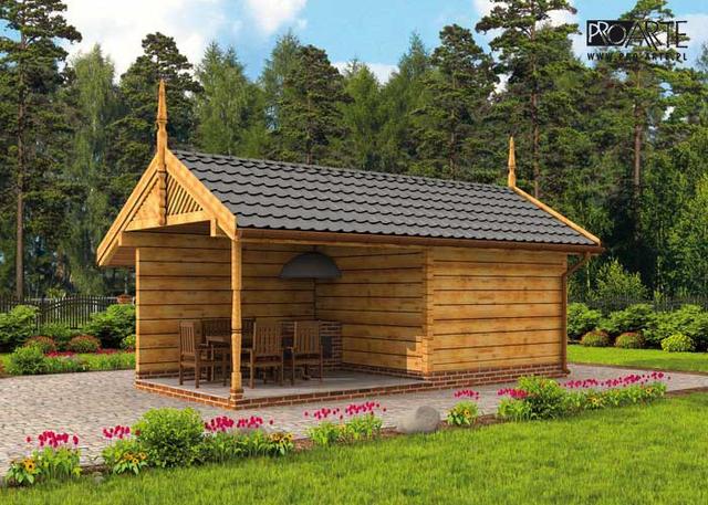 G52 budynek gospodarczy z bali drewnianych