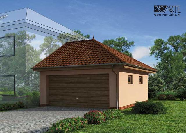 GP8 garaż dostawiany dwustanowiskowy