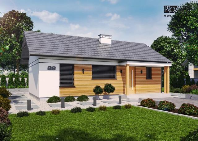 MIAMI 2 C szkielet drewniany dom mieszkalny, całoroczny