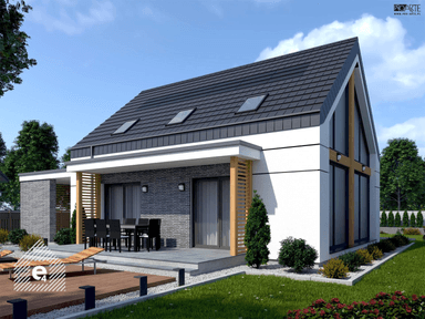 Projekt domu jednorodzinnego z poddaszem Wels