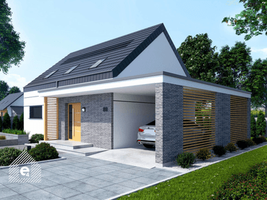 Wizualizacja projektu domu jednorodzinnego Wels