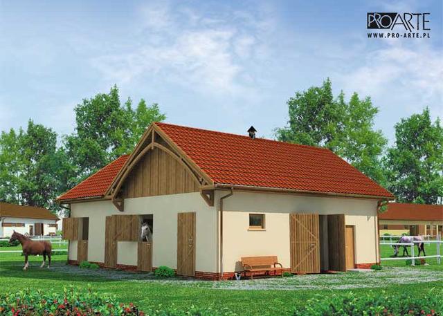 S16 Stajnia dla koni - 4 boksy