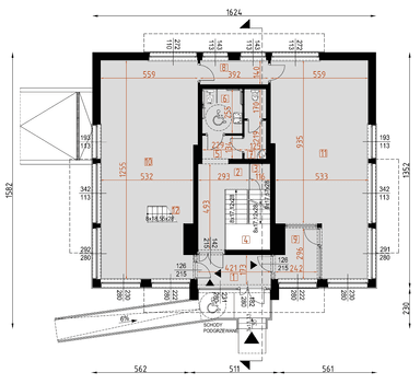 Parter Projekt D210 usługowo mieszkalny