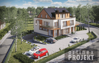 Projekt D210 adresowo budynek usługowo-mieszkalny