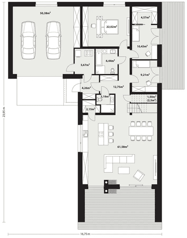 Budowa domu Hana 7 rzut parteru