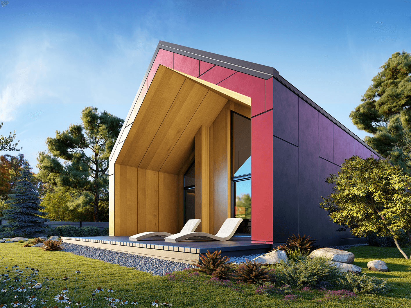 Budowa domu Hana 7, realizacja w systemie szkielet drewniany