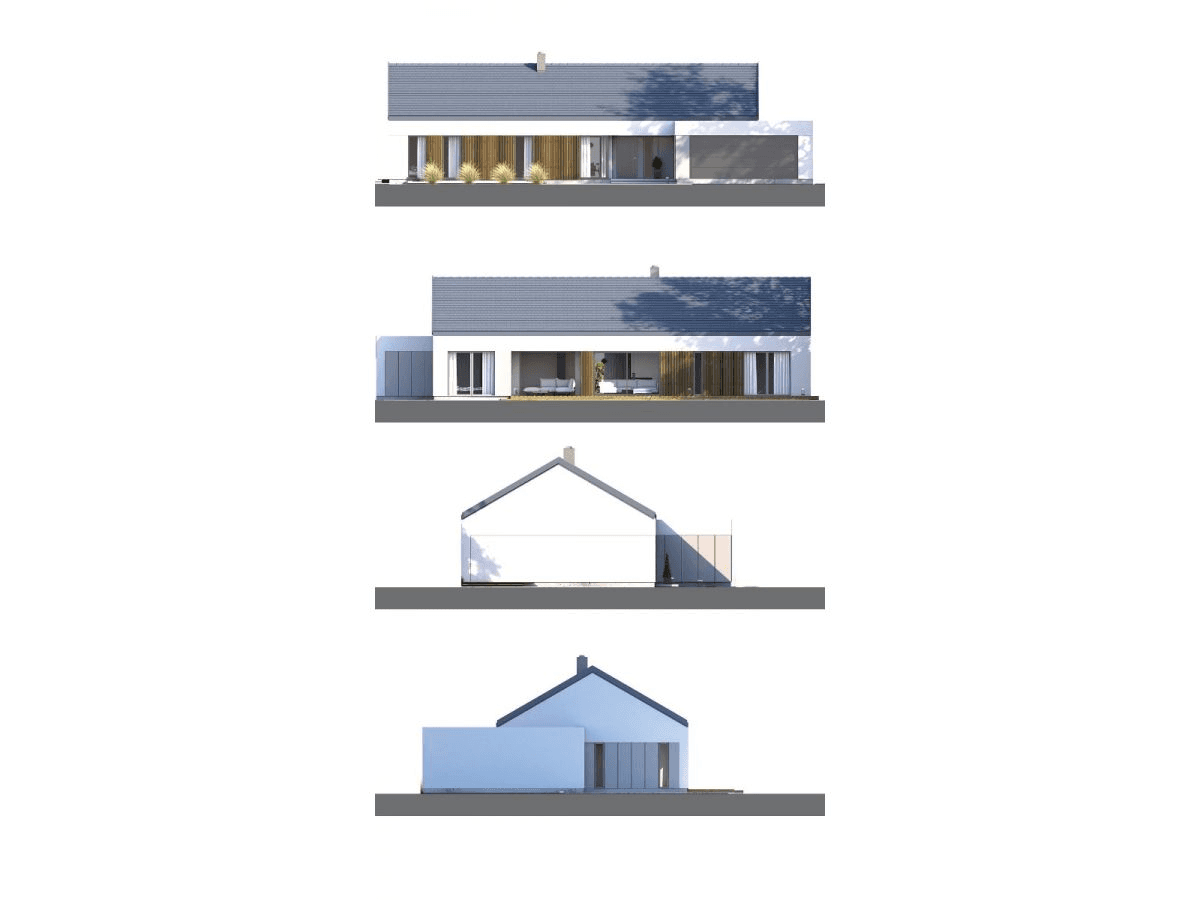 Elewacje domu Dompasja 61b