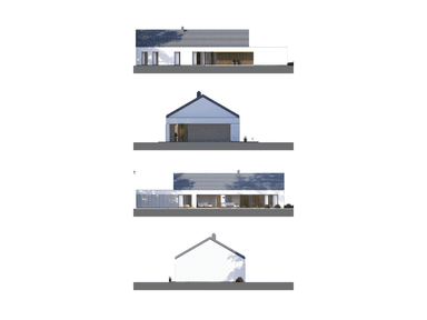 Elewacje domu dompasja 61c