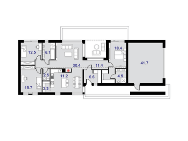 Rzut domu dompasja 61c
