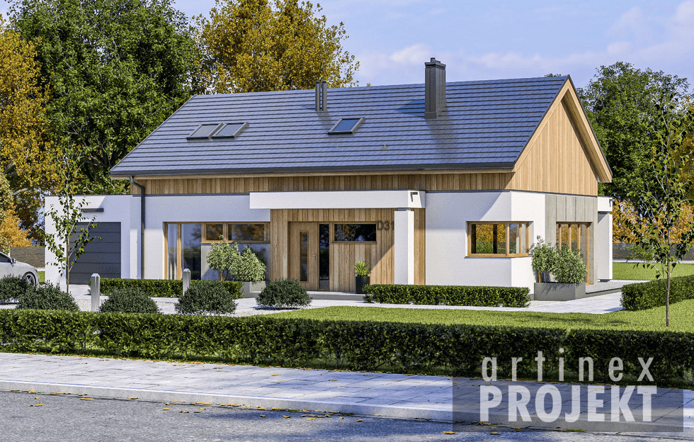 Porjekt d316b z adaptacja do działki