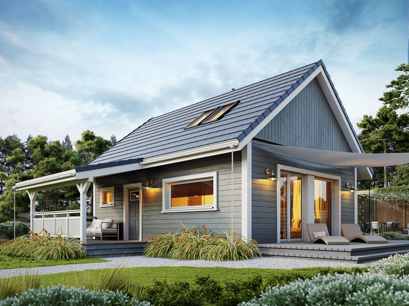 Projekt domu Erna drewniana