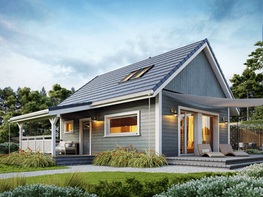 Projekt domu Erna drewniana