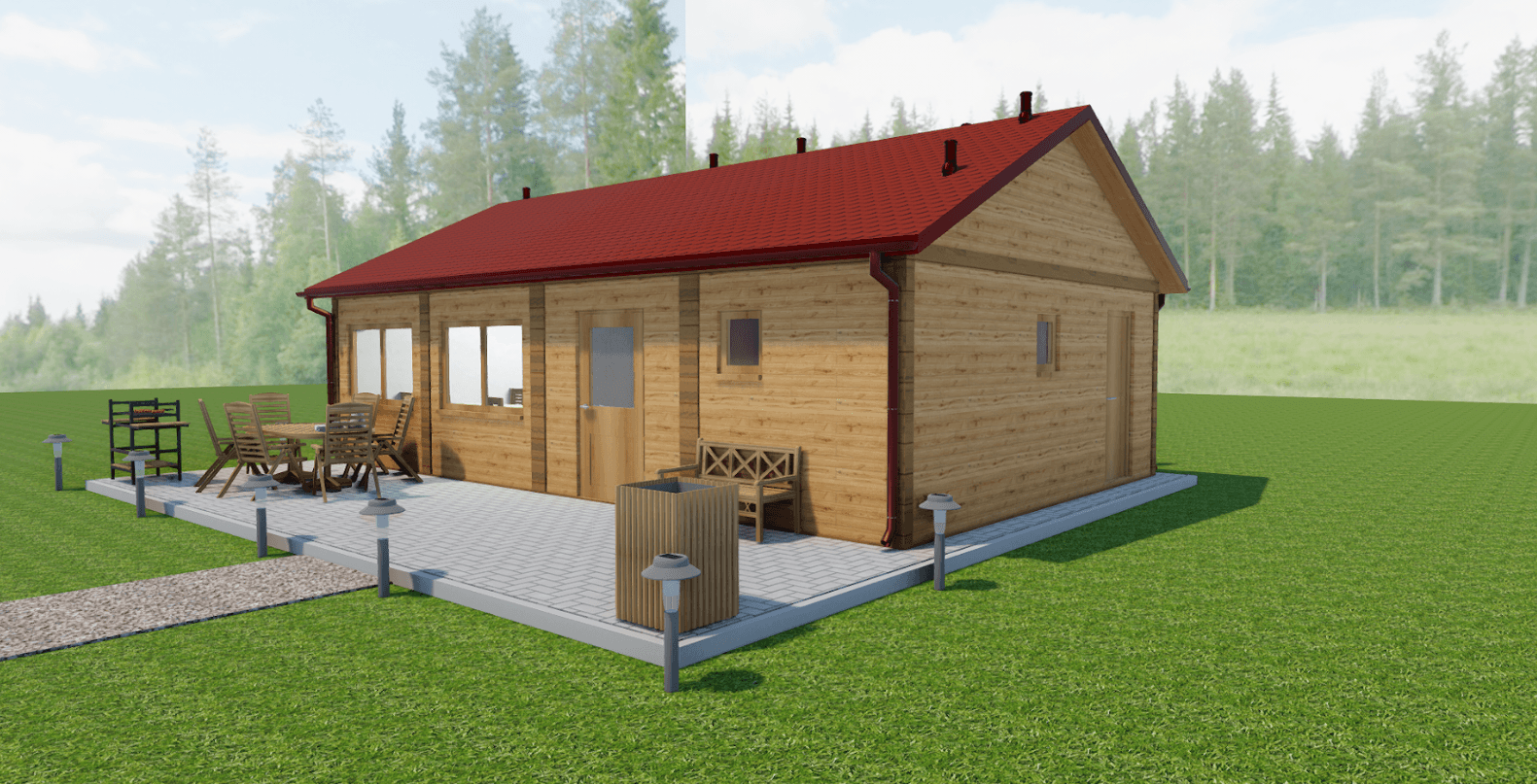 Projekt kontenera - projekt domu jednorodzinnego