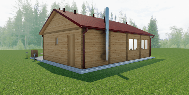 Kontener 7 - projekt świetlicy w zabudowie kontenerowej