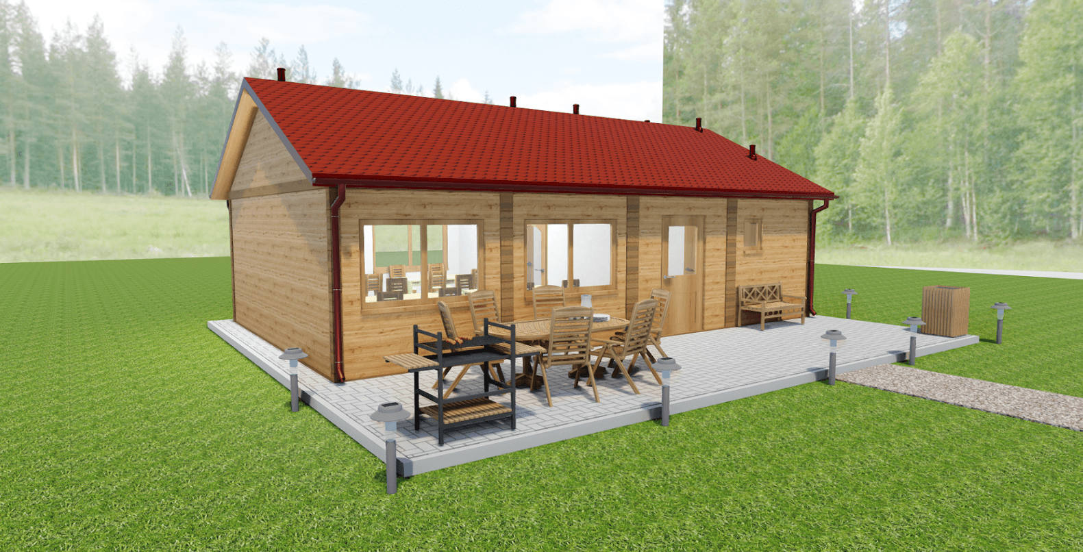 Projekt gotowy świetlicy w zabudowie kontenerowej, kontener