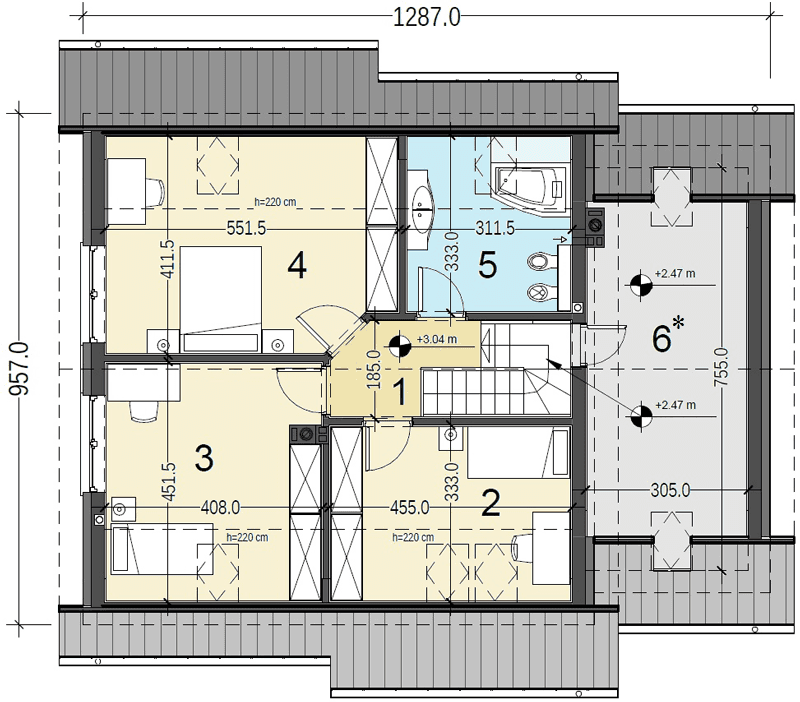 Budowa domu Jaskółka 1 poddasze