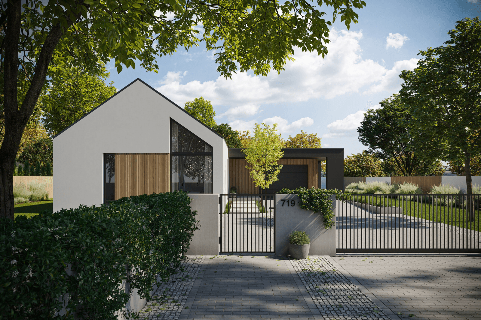 Projekt domu jednorodzinnego parterowego New House 719