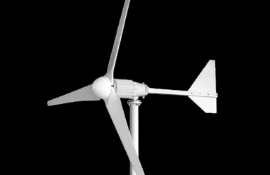 Projekt poziomej turbiny wiatrowej