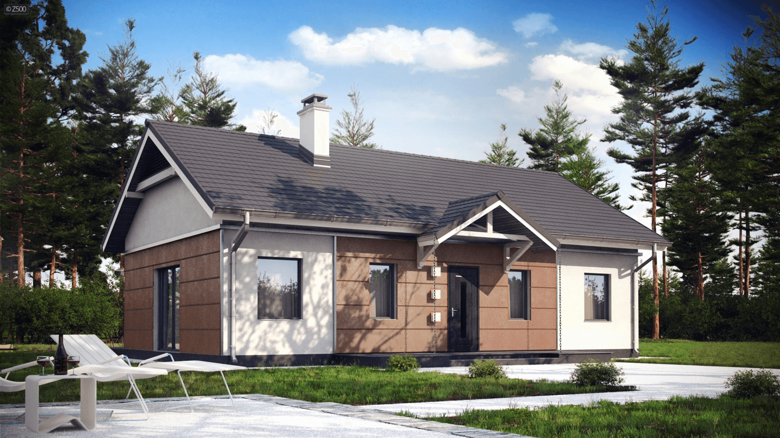 Projekt domu Z241 D pf z budową