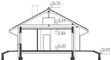 Przekrój domu Royan IV