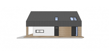 Elewacja boczna projekt domu W-27