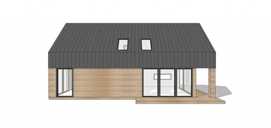 Elewacja boczna projektu domu W-27