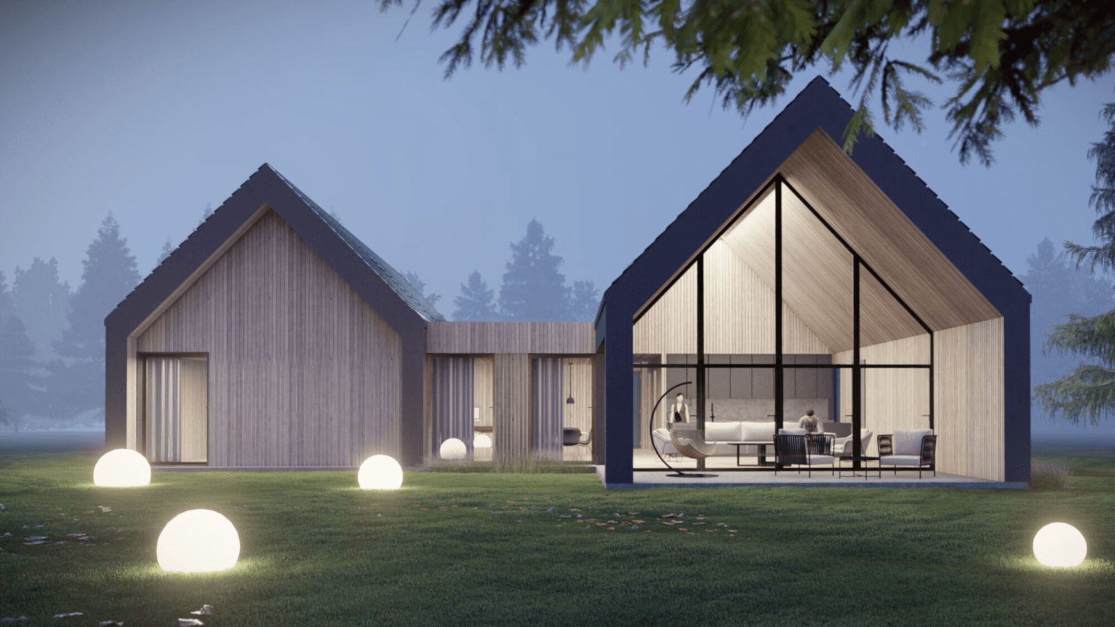 Projekt domu A-51 widok na dom