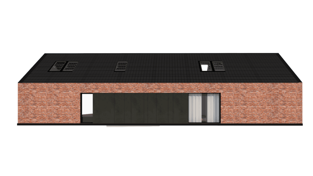 Elewacja boczna projektu domu A-57