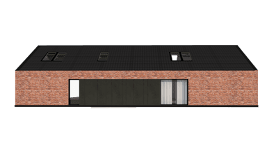 Elewacja boczna projektu domu A-57