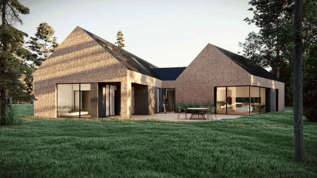 Projekt domu A-57 wizualizacja front