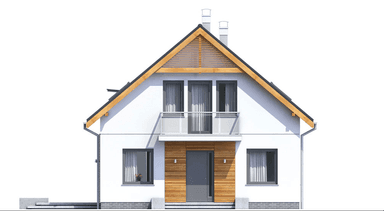 Elewacja frontowa domu jednodzinnego Baset 1