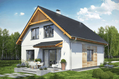 Wizualizacja domu jednorodzinnego Baset 7