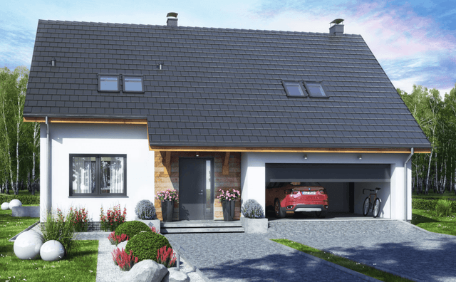 BOCIAN 4 Z GARAŻEM 2-ST.