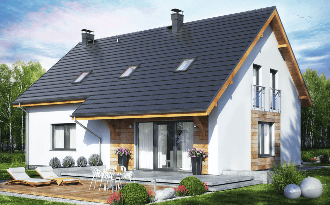 Wizualizacja domu jednorodzinnego Bocian 4