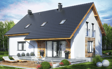 Wizualizacja domu jednorodzinnego Bocian 4