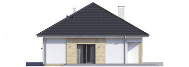 Elewacja lewa domu jednorodzinnego Heros 4