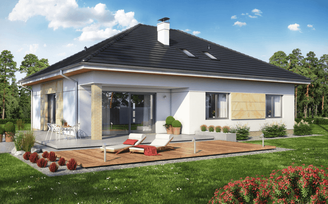 Wizualizacja domu jednorodzinnego Heros 4