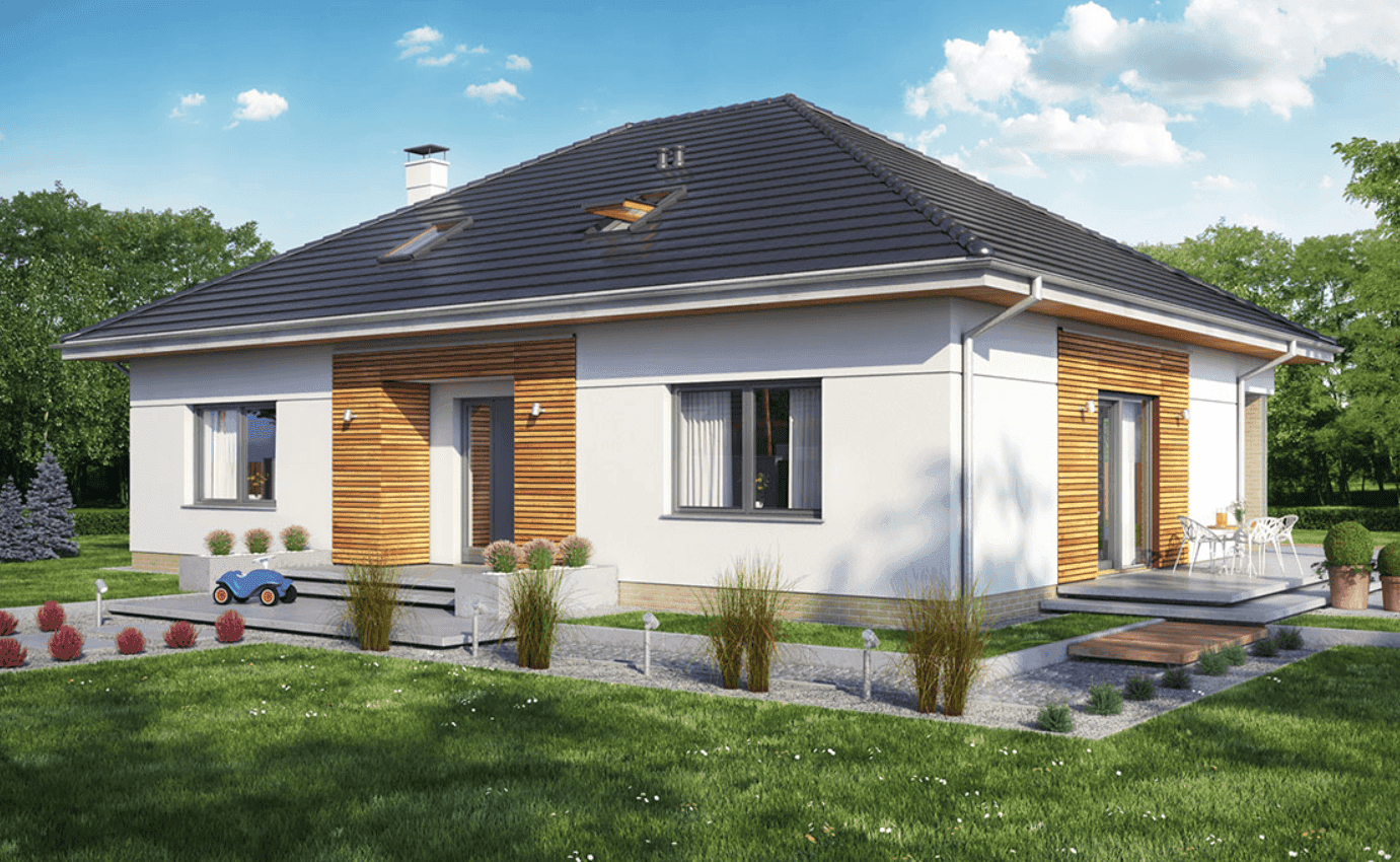 Wizualizacja domu jednorodzinnego Heros bez garażu