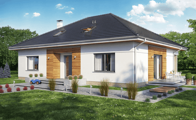 Wizualizacja domu jednorodzinnego Heros bez garażu