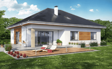 Wizualizacja domu jednorodzinnego Heros bez garażu