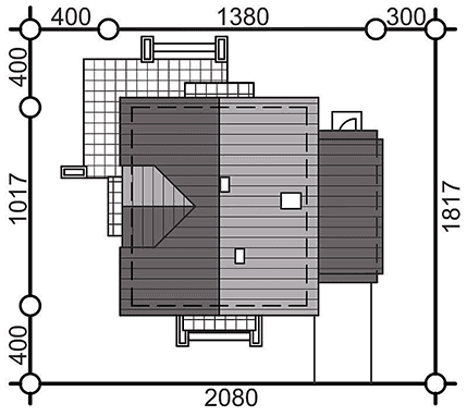 Usytuowanie domu na działce Baset 3 z garażem
