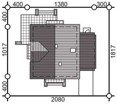 Usytuowanie domu na działce Baset 3 z garażem